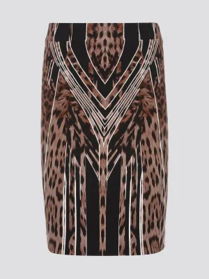 Leopard Print Pencil Skirt
