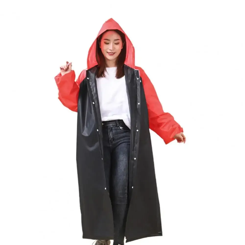 Lightweight Hooded EVA Raincoat - Waterproof Long Raincoat for Travel, Hiking & Outdoor Activities