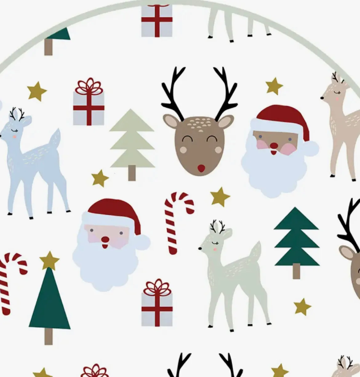 Little Santa and Friends Convertible Footie Pajams