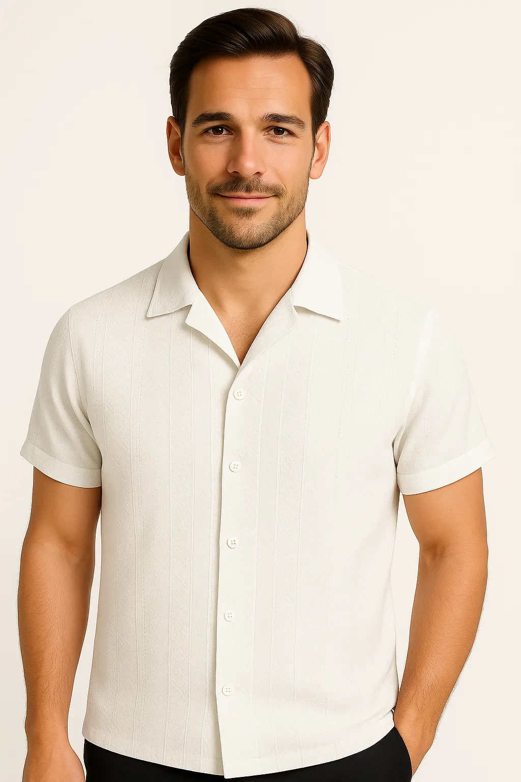 LumiNovi | The Geo Cuban Shirt