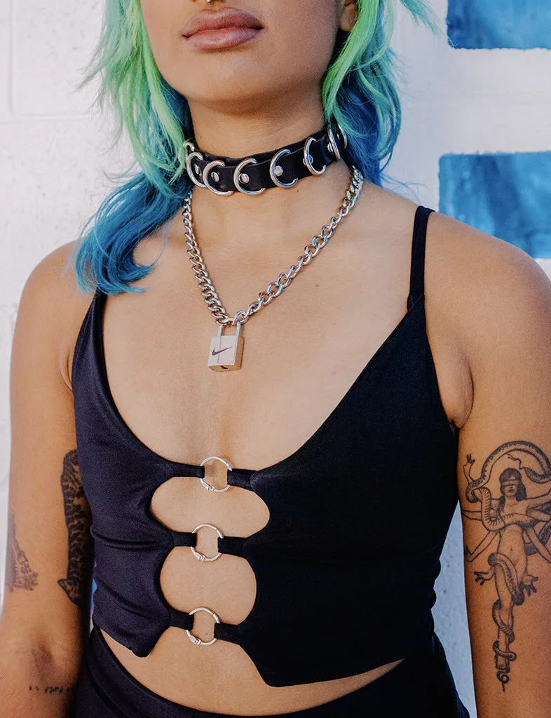 LUNA CROP - JET BLACK