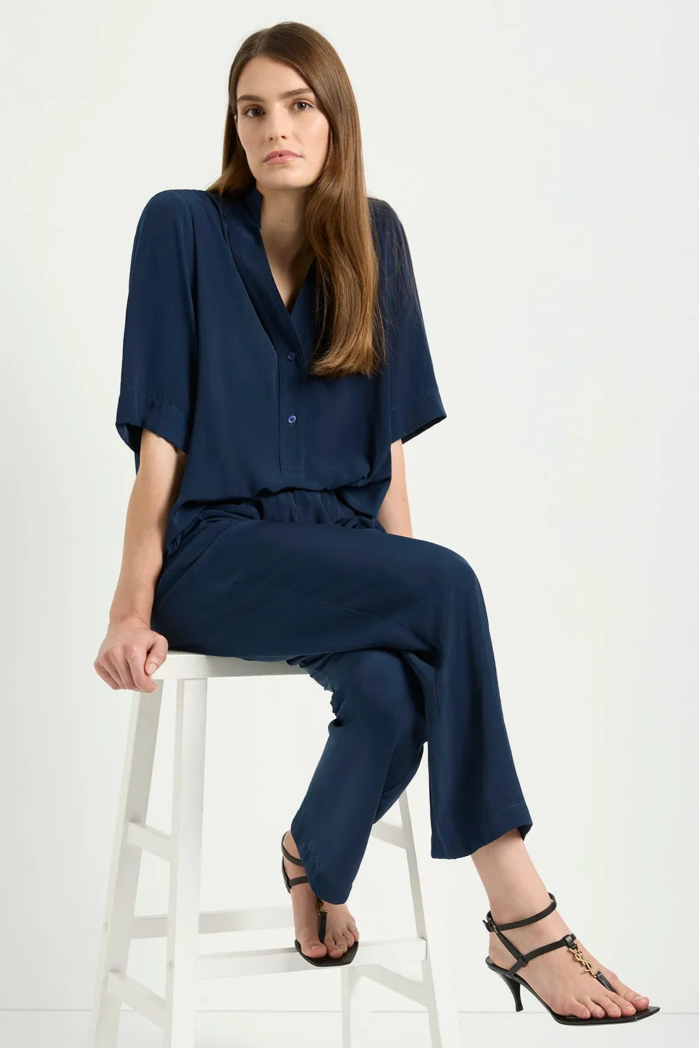 Mela Purdie Flute Plaza in Sapphire F67 8507