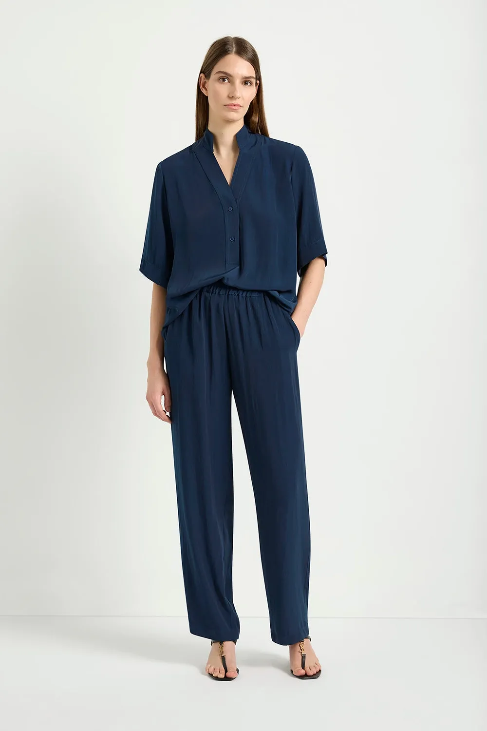 Mela Purdie Flute Plaza in Sapphire F67 8507