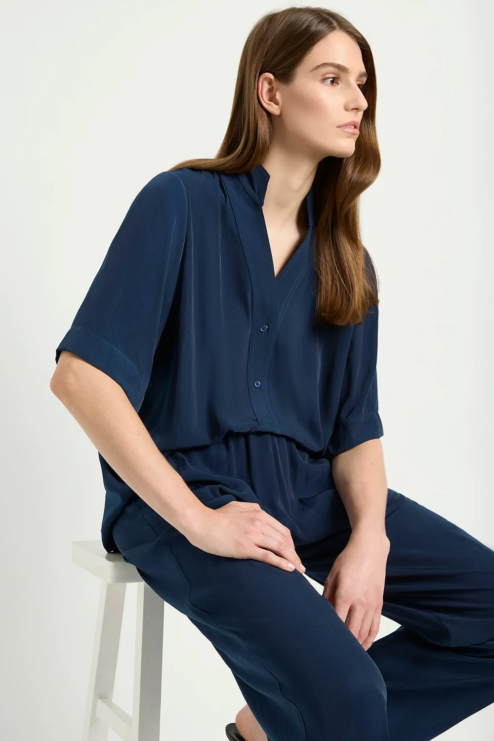 Mela Purdie Flute Plaza in Sapphire F67 8507