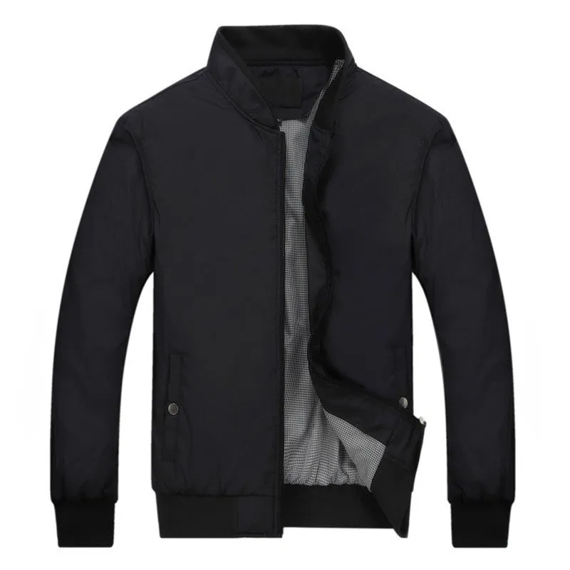 Men Bomber Jacket Brand Clothing Thin Mens Jackets and Coats Solid Clothing Men Jacket 049
