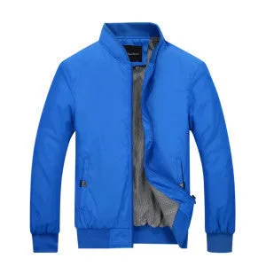 Men Bomber Jacket Brand Clothing Thin Mens Jackets and Coats Solid Clothing Men Jacket 049