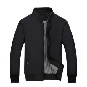 Men Bomber Jacket Brand Clothing Thin Mens Jackets and Coats Solid Clothing Men Jacket 049