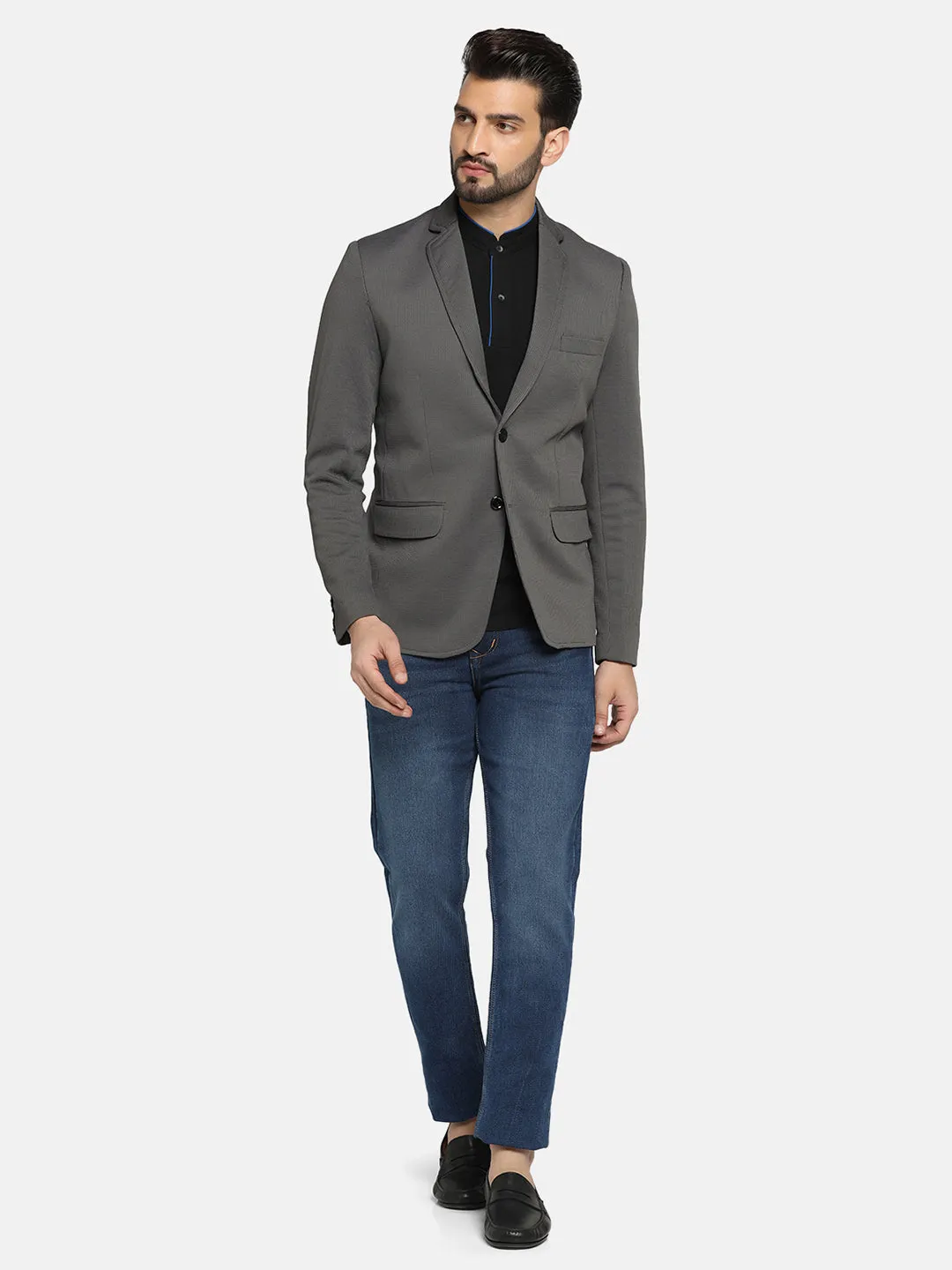 Men Grey Blazer