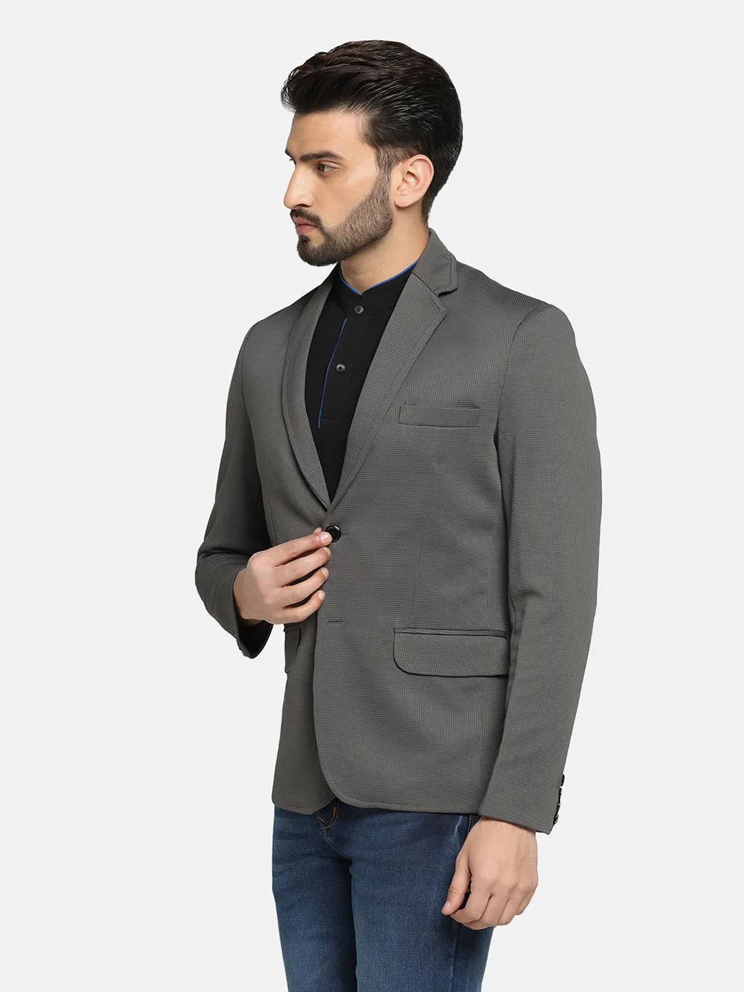 Men Grey Blazer