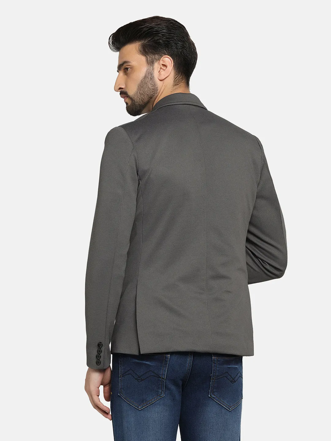 Men Grey Blazer
