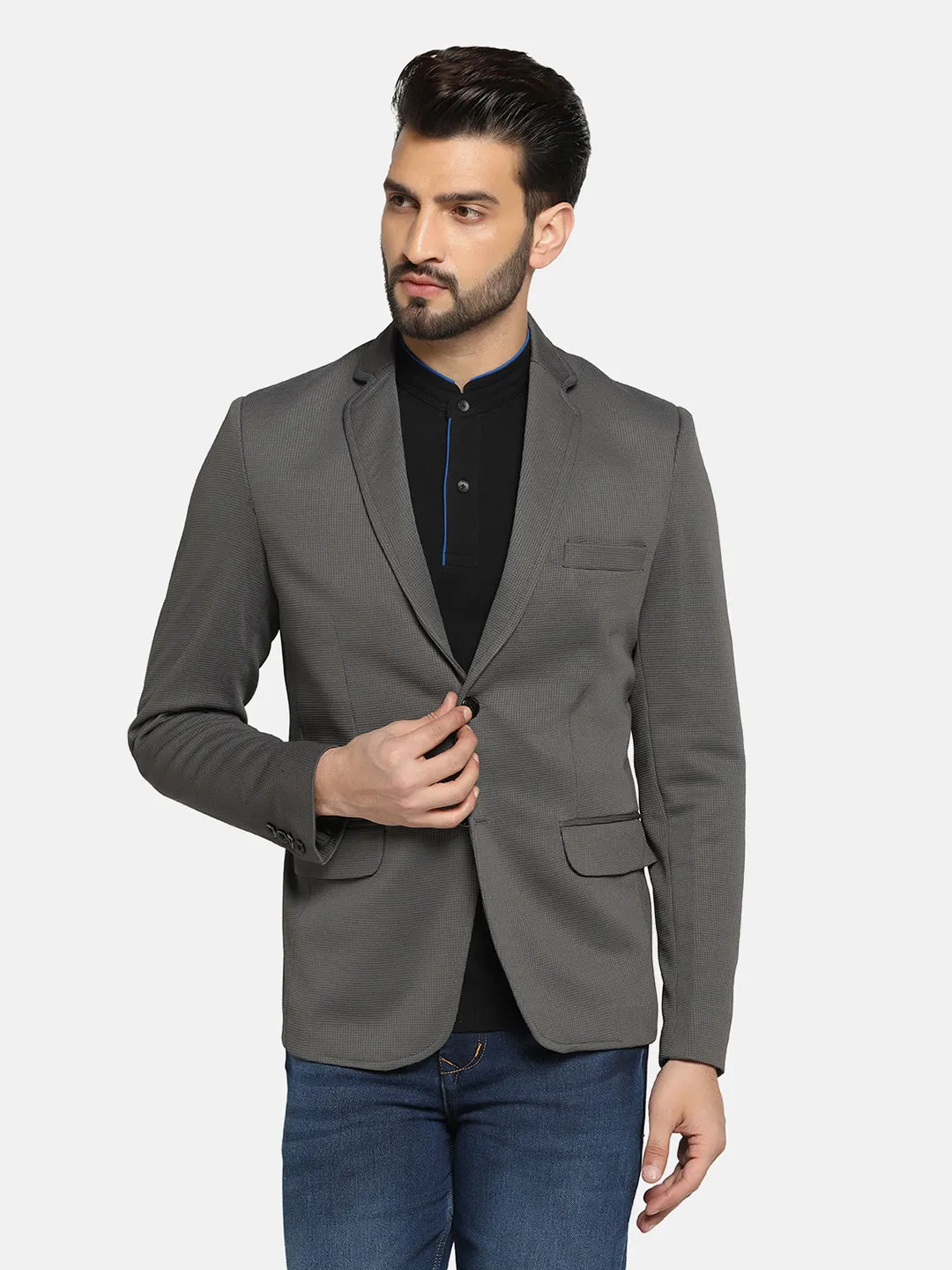 Men Grey Blazer