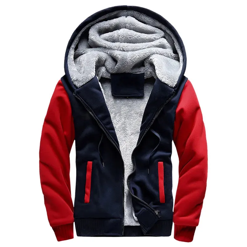 Men's Camouflage Thicken Winter Jacket - Fleece Long Sleeve Coat, Casual Hoodies, Streetwear Men's Coats