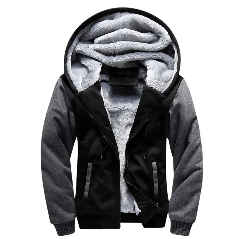 Men's Camouflage Thicken Winter Jacket - Fleece Long Sleeve Coat, Casual Hoodies, Streetwear Men's Coats