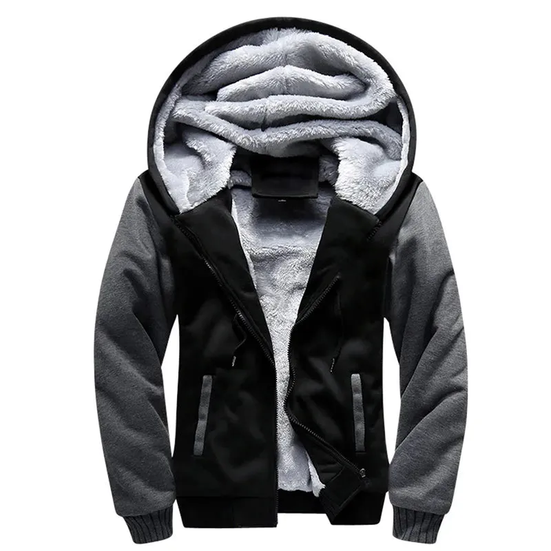 Men's Camouflage Thicken Winter Jacket - Fleece Long Sleeve Coat, Casual Hoodies, Streetwear Men's Coats