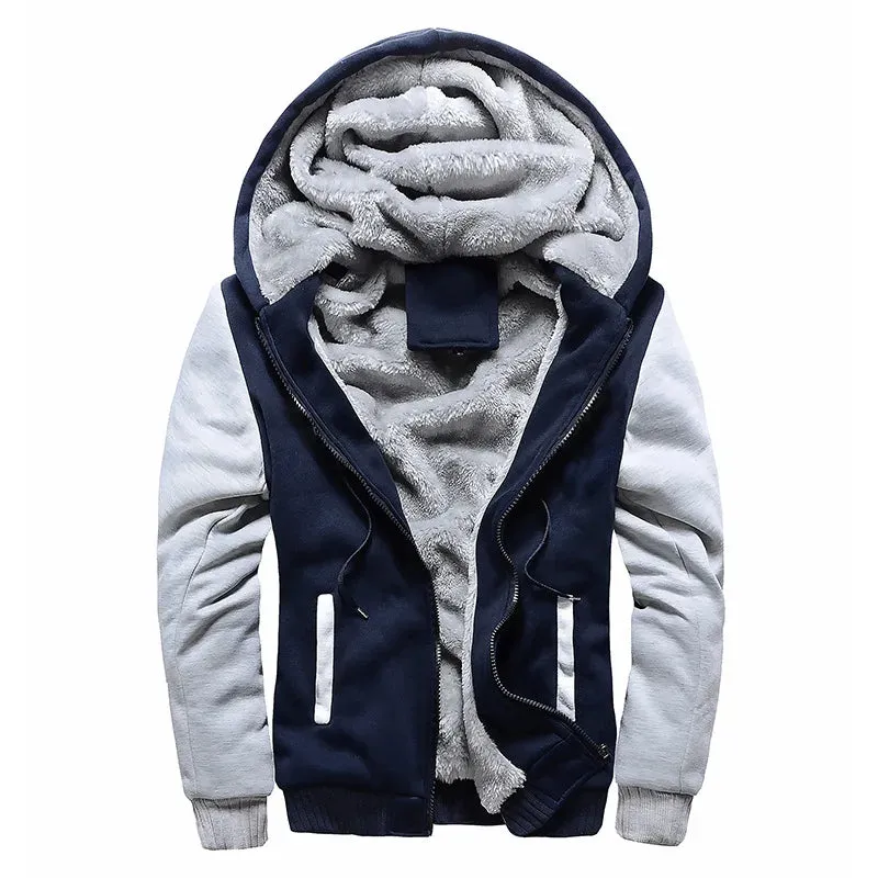 Men's Camouflage Thicken Winter Jacket - Fleece Long Sleeve Coat, Casual Hoodies, Streetwear Men's Coats