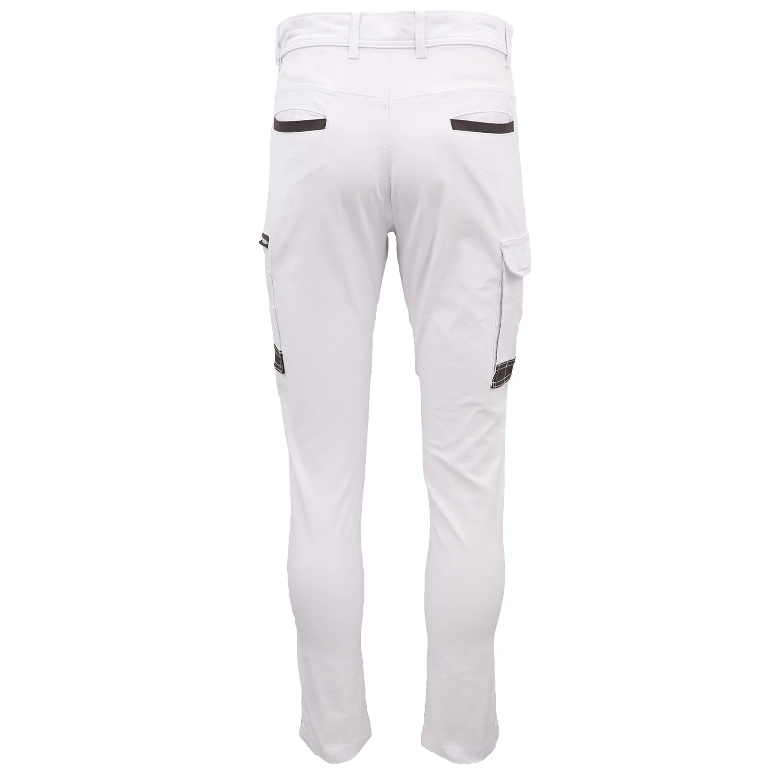 Men's Cotton Drill Cargo Work Pants UPF 50  13 Pockets Tradies Workwear Trousers, Khaki, 38