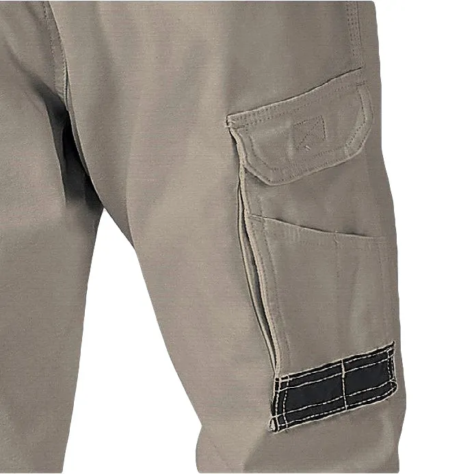 Men's Cotton Drill Cargo Work Pants UPF 50  13 Pockets Tradies Workwear Trousers, Khaki, 38