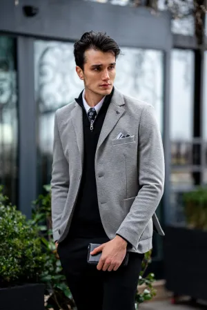 Men's Grey Slim Fit Blazers