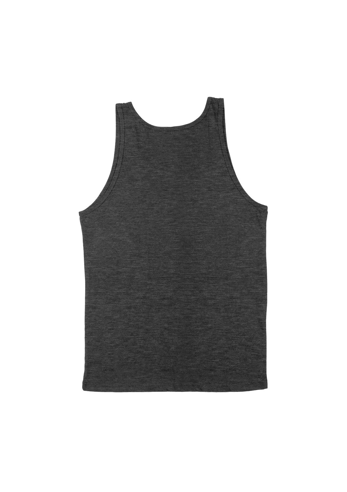 Mens Tank T-Shirts Shark Fin Grey Tri-Blend