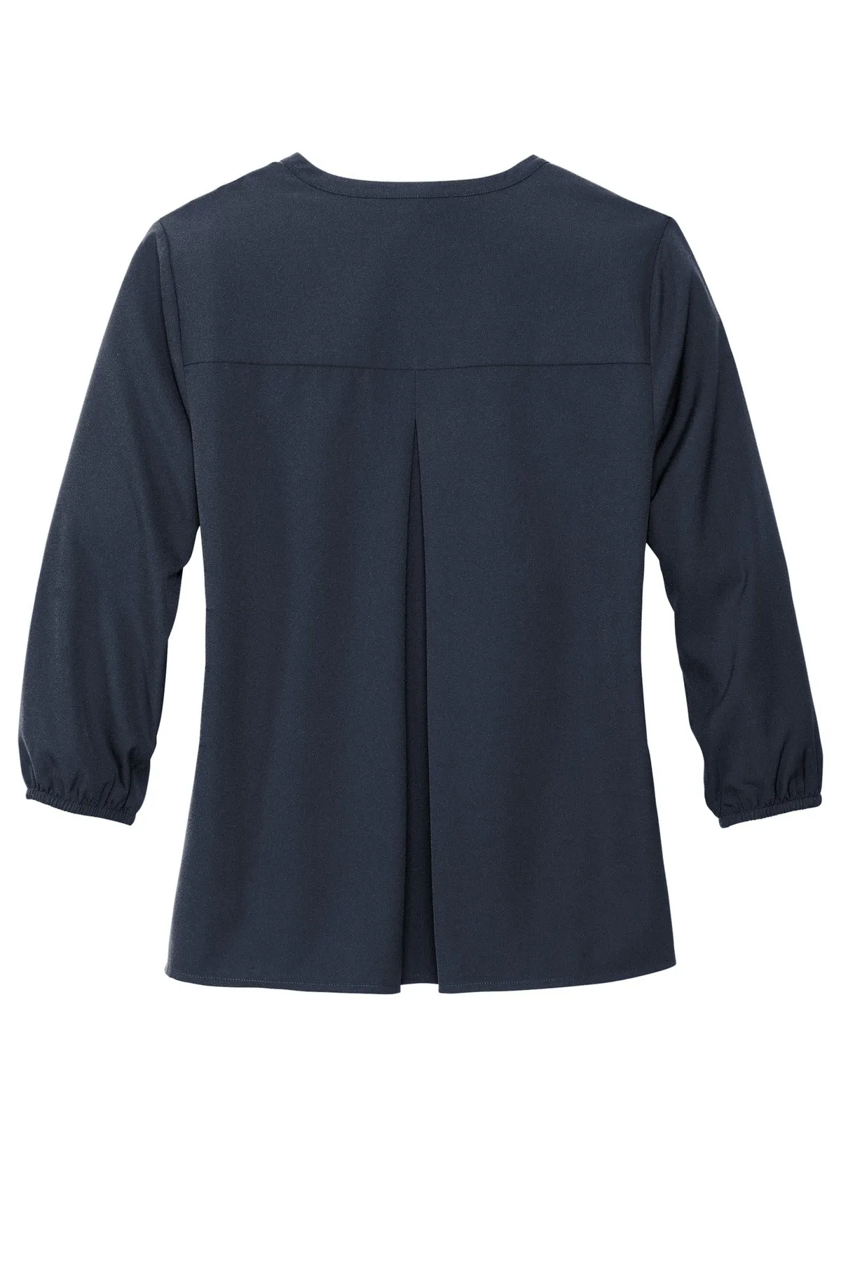 Mercer Mettle Women's Stretch Crepe 3/4-Sleeve Blouse MM2011 Night Navy