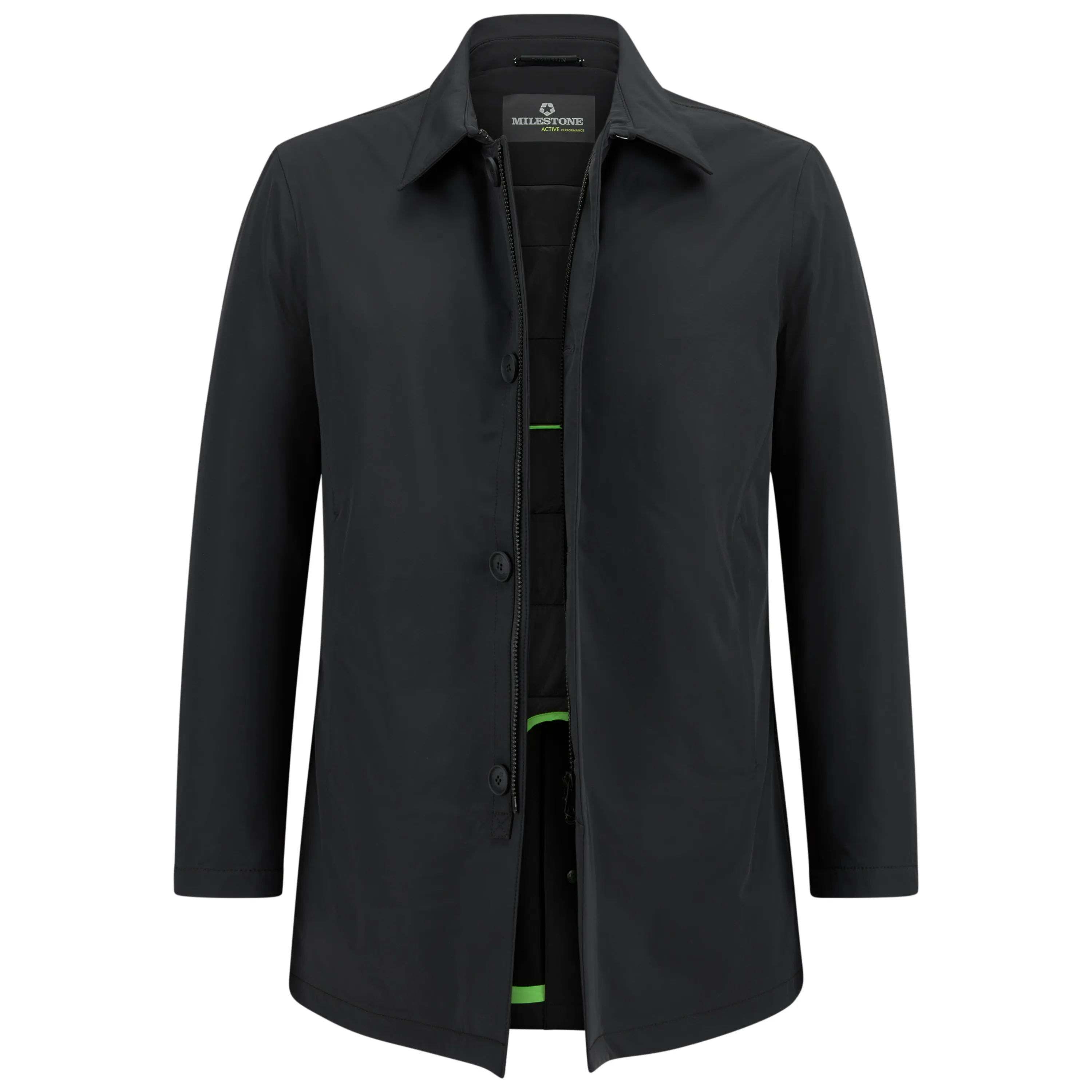 Milestone Short Functional Waterproof Coat - Black