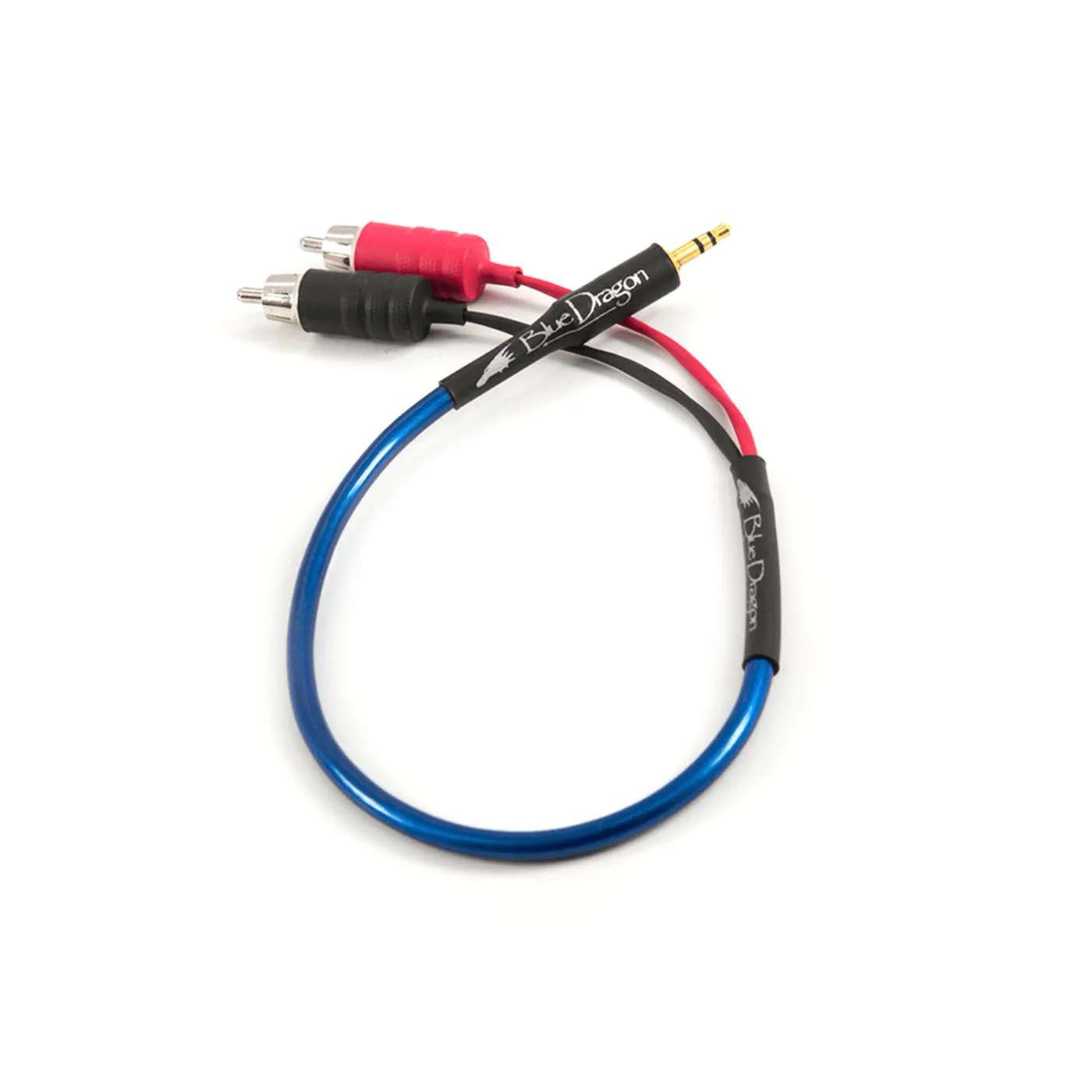 Moon Audio Dragon Cables Blue Dragon Portable Mini to RCA V3 1ft