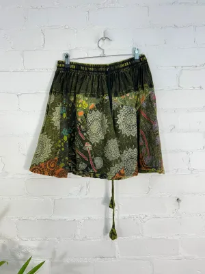 Mushroom Patch Elasticated Short Skirt