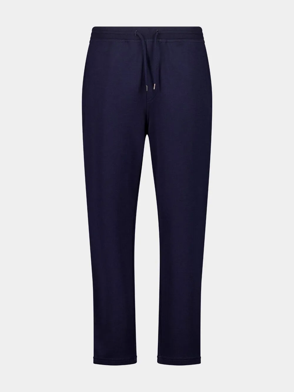 Navy Blue Casual Fit Cotton Pants