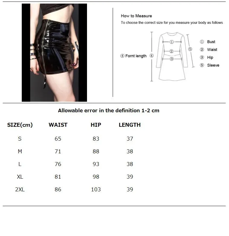 Nightclub Rave High Waist Lace-up Skirt