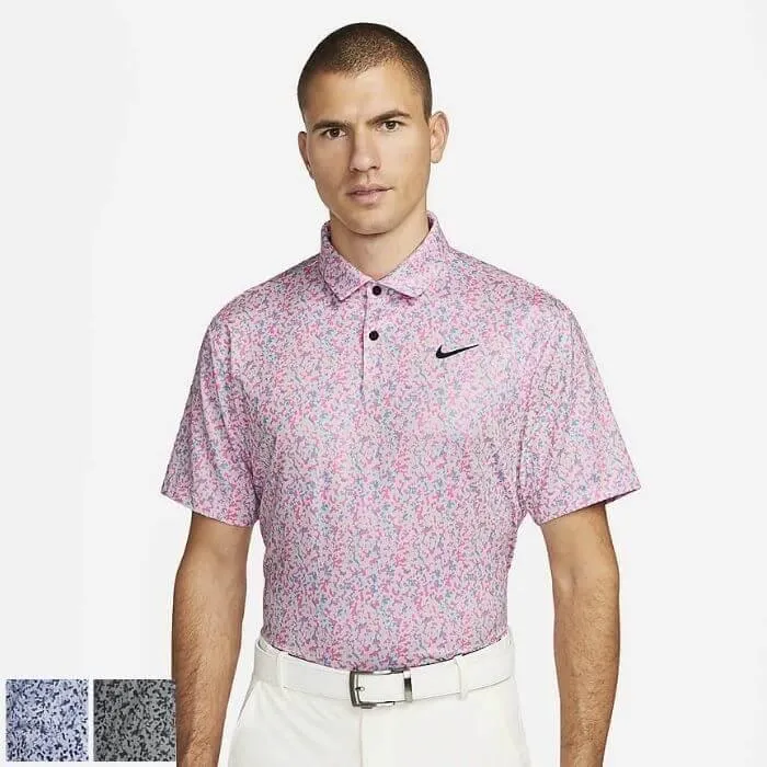 Nike Dri-FIT Tour Camo Golf Polo L Ocean Bliss/Blk (DR5306-442)