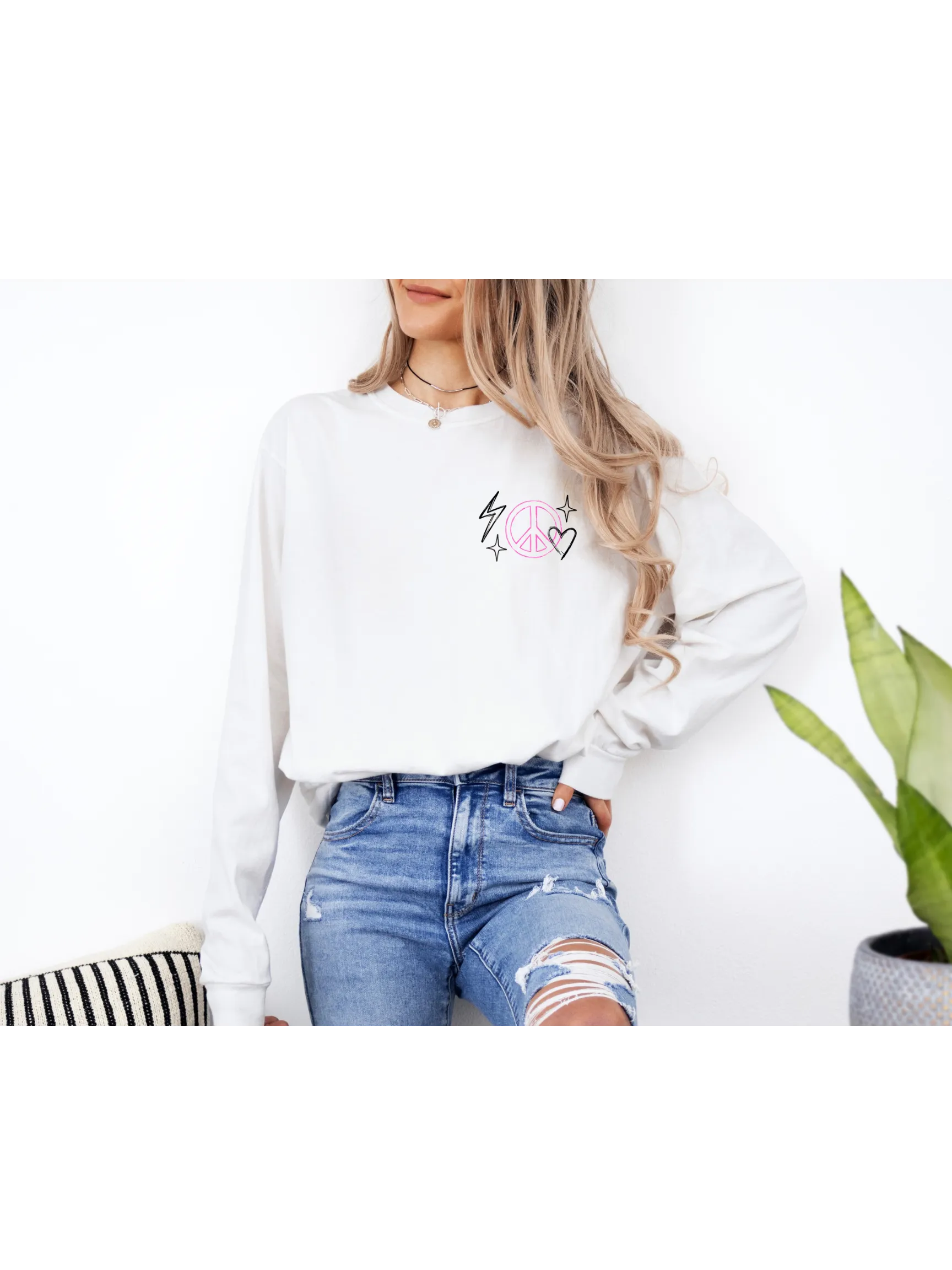 Not Yet doodle Long Sleeve Tee