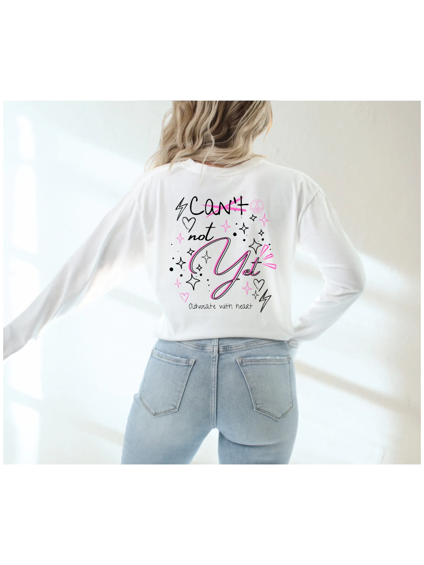 Not Yet doodle Long Sleeve Tee
