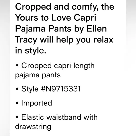 NWT Ellen Tracy paisley pajama set 3X