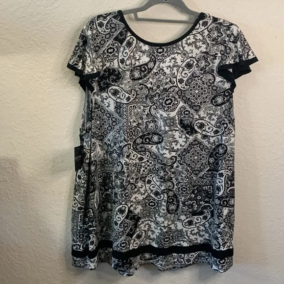 NWT Ellen Tracy paisley pajama set 3X