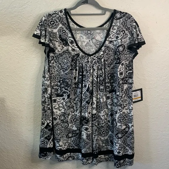 NWT Ellen Tracy paisley pajama set 3X