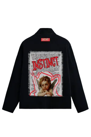 Old School Shacket - Black