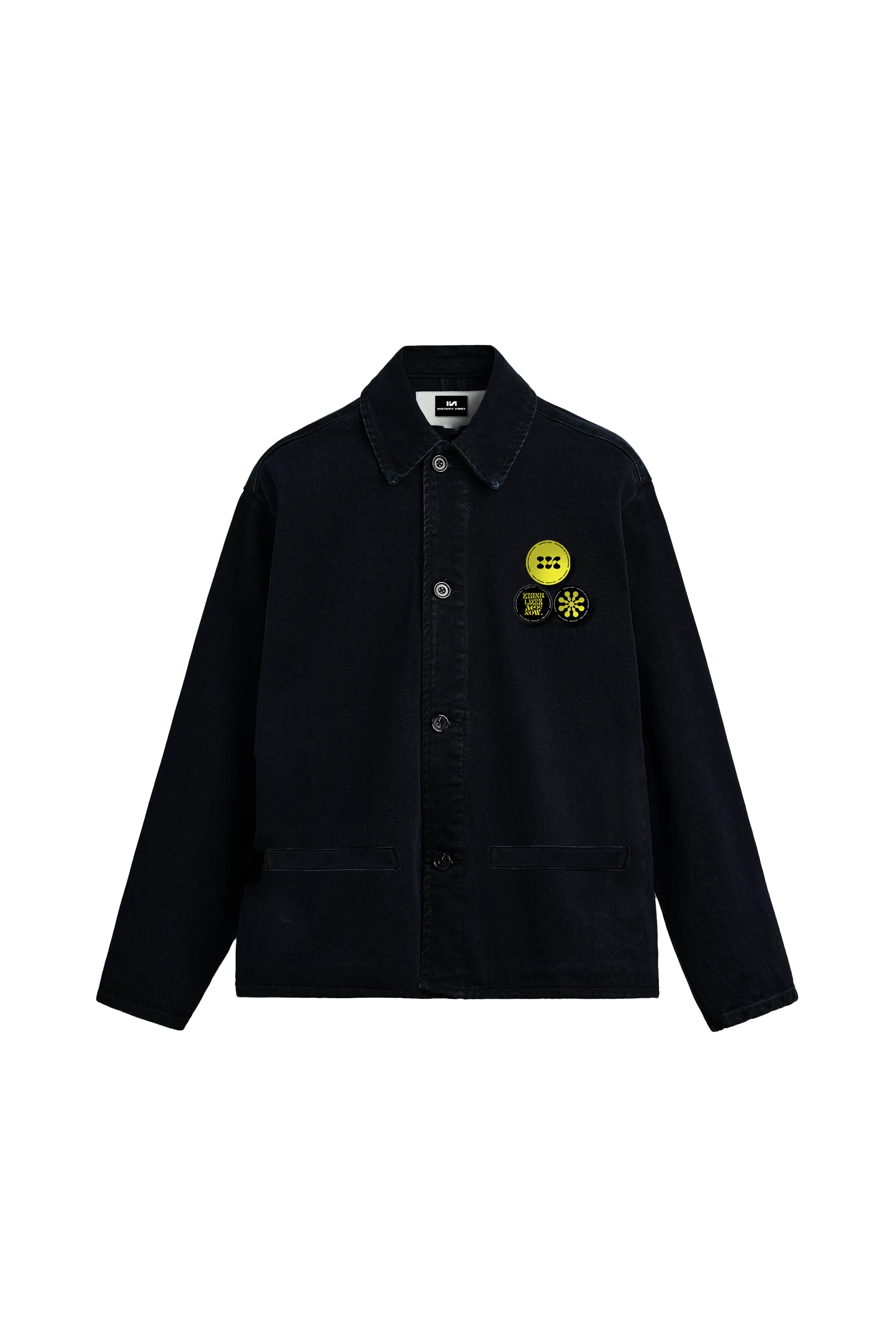 Old School Shacket - Black