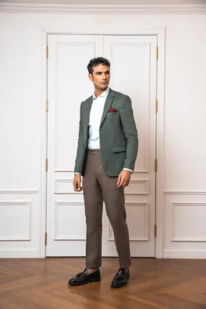 Olive Plain Coat MEC669-OL