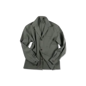 Painters Jacket it Olive Green Seersucker