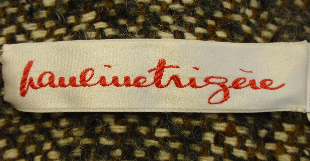 PAULINE TRIGERE 1980s 3 pc Wool Tweed Ensemble