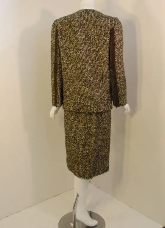 PAULINE TRIGERE 1980s 3 pc Wool Tweed Ensemble