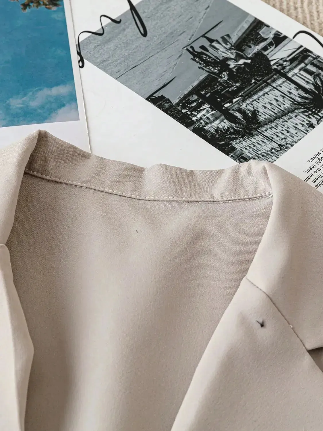 'Peregrine' Casual Lapel Short Sleeve Blazer