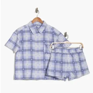 Plaid Short PajamasPJ Salvage Size S