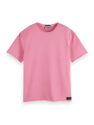 Poetry Pink Relaxed Fit Raw Edge T-Shirt