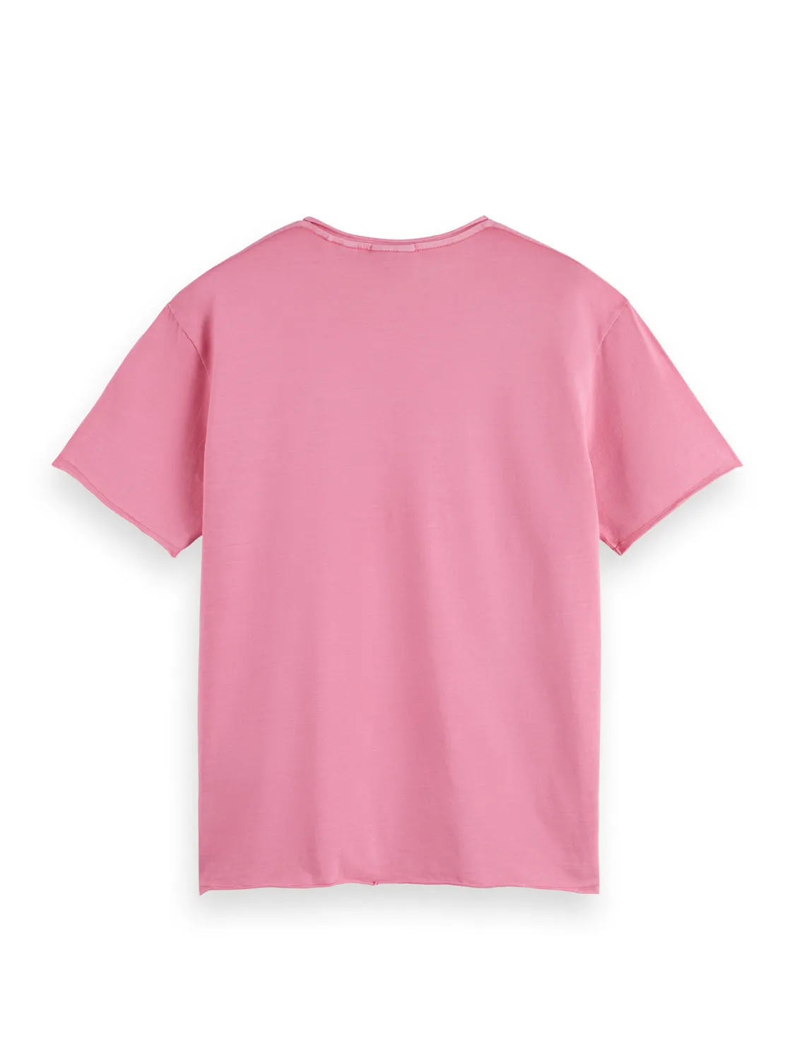 Poetry Pink Relaxed Fit Raw Edge T-Shirt