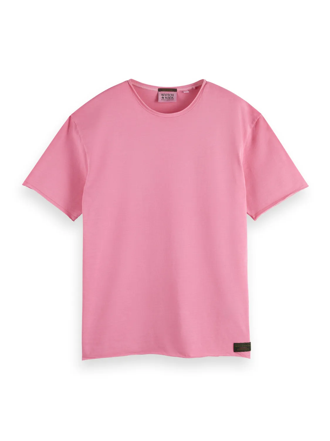 Poetry Pink Relaxed Fit Raw Edge T-Shirt