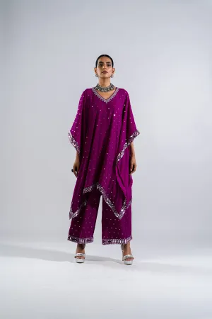Pop Wine  Kaftan Set.