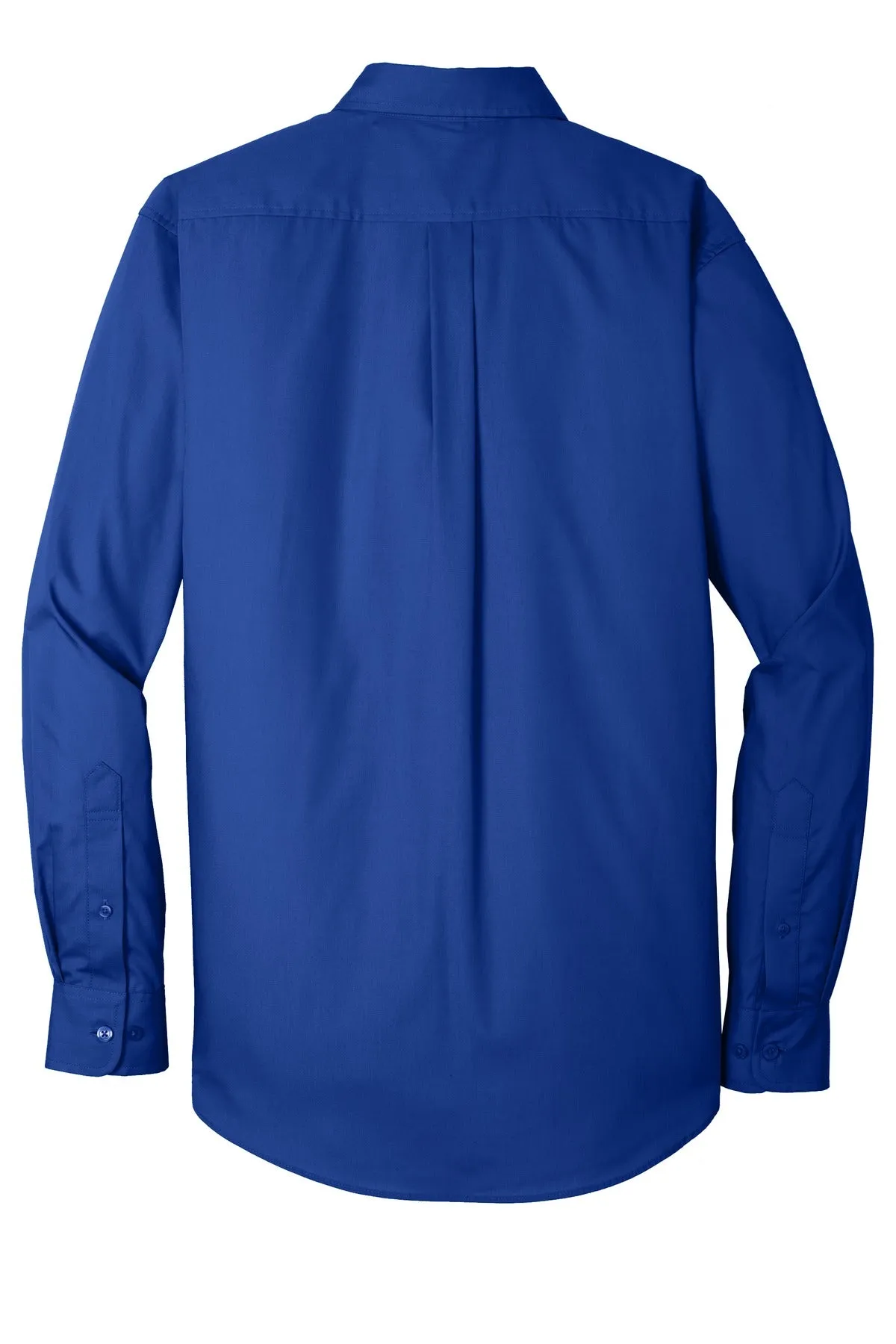 Port Authority Tall Long Sleeve Carefree Poplin Shirt. TW100 True Royal Tall