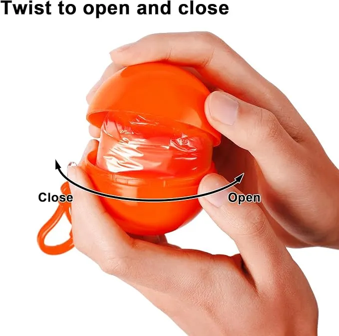 Portable Disposable Emergency Raincoat 8 Pack Waterproof Raincoats in Keychain Ball, Rain Ponchos with Hood for Traveling Camping Outdoor