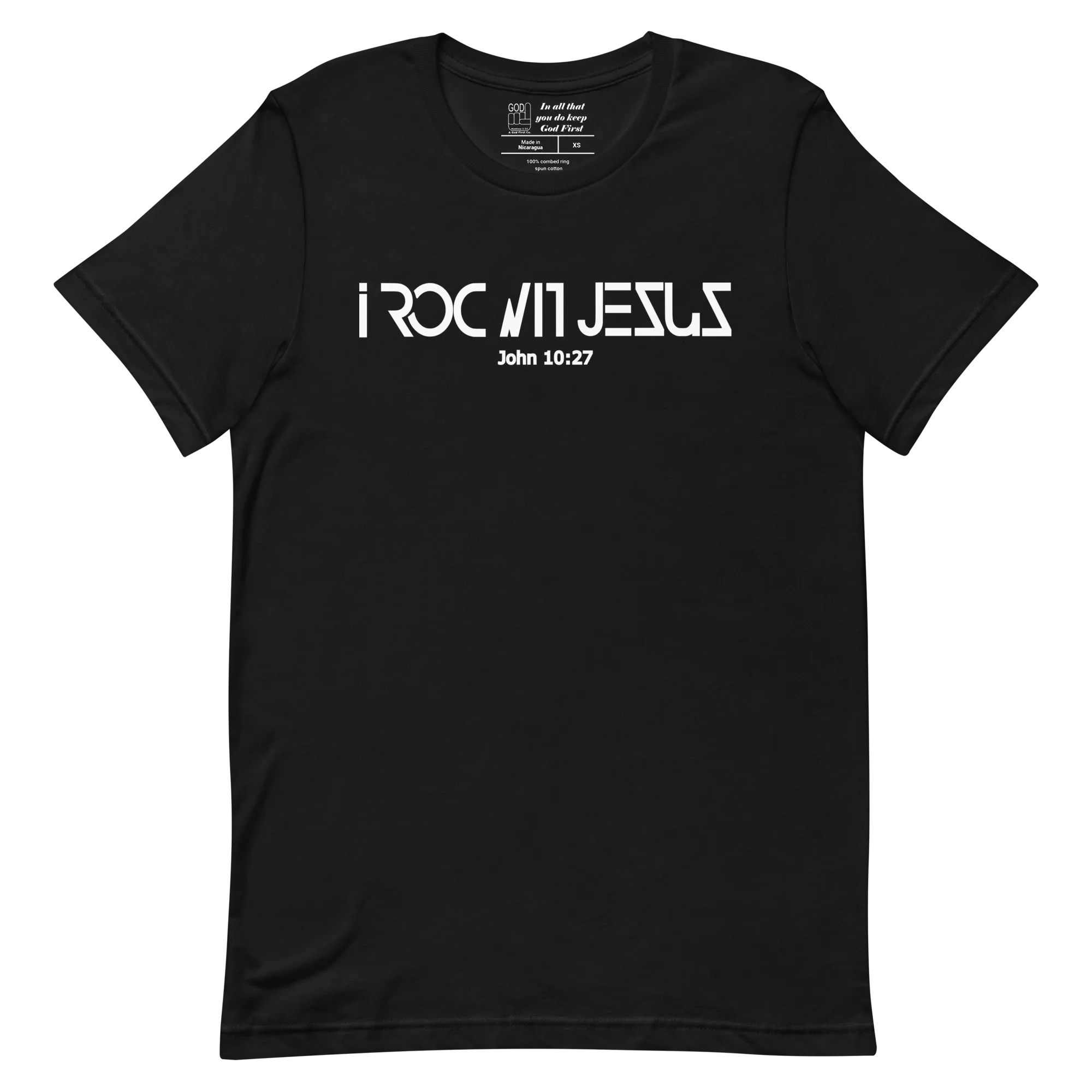 "i ROC WIT JESUS" Classic T-Shirt "BLACK"